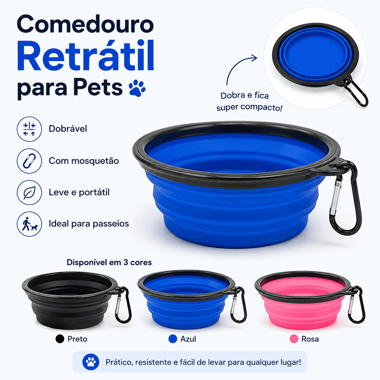 COMEDOROU RETRATIL PET