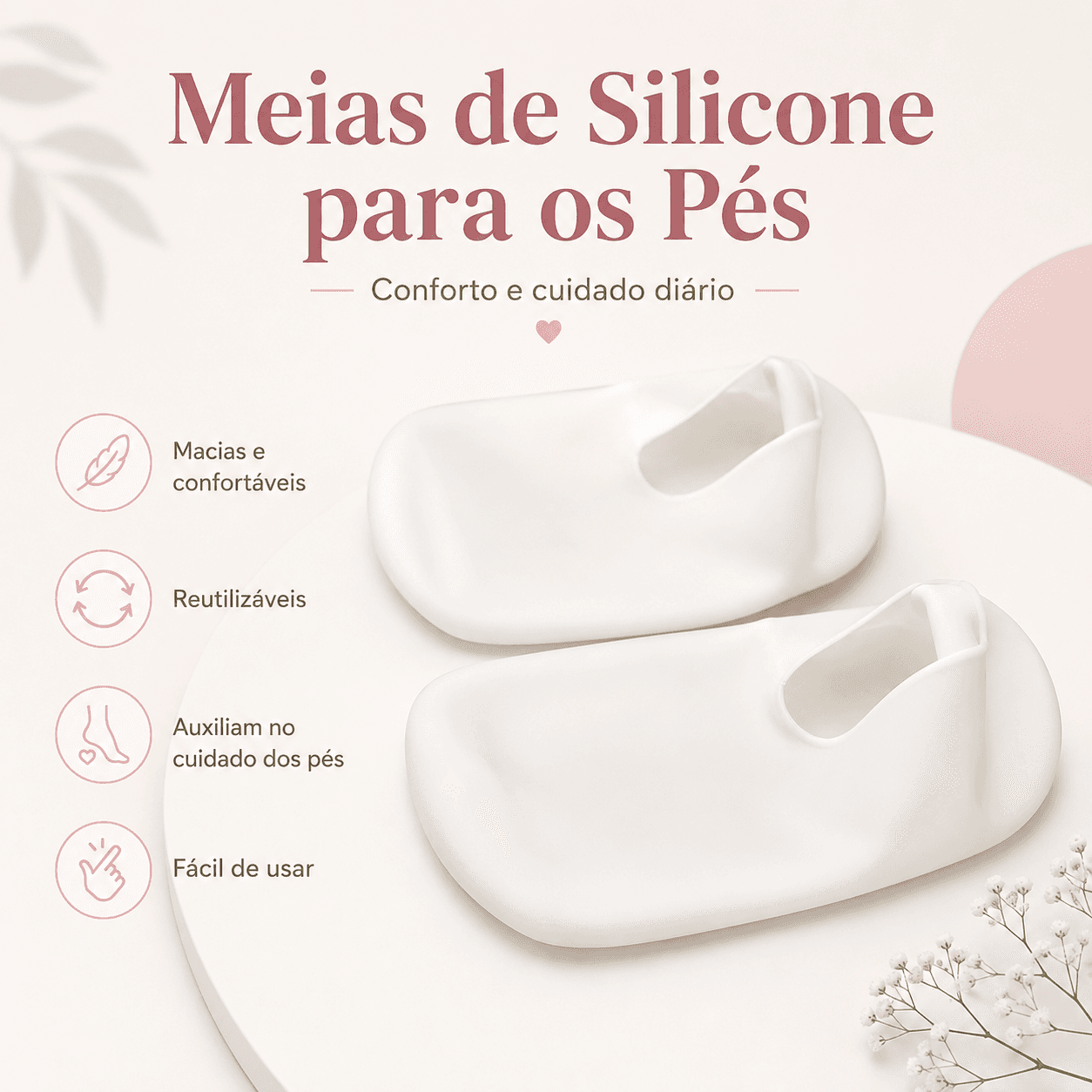 MEIA DE SILICONE P\ SPA