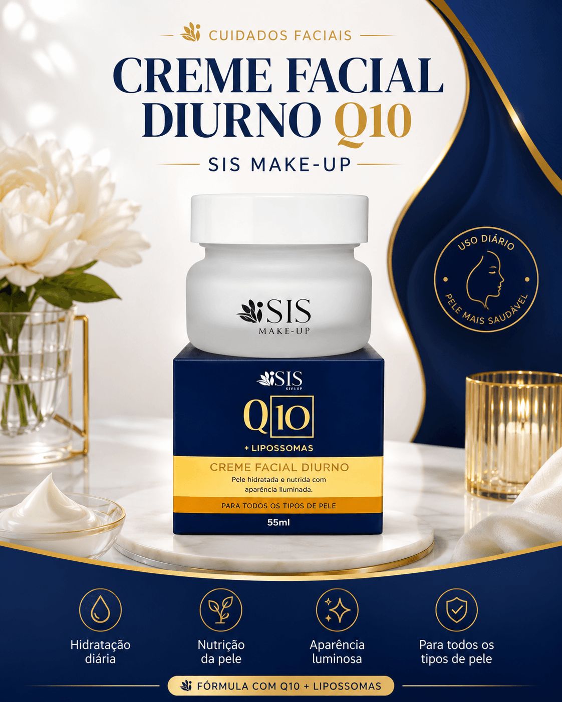 Creme Facial Diurno Q10 SIS