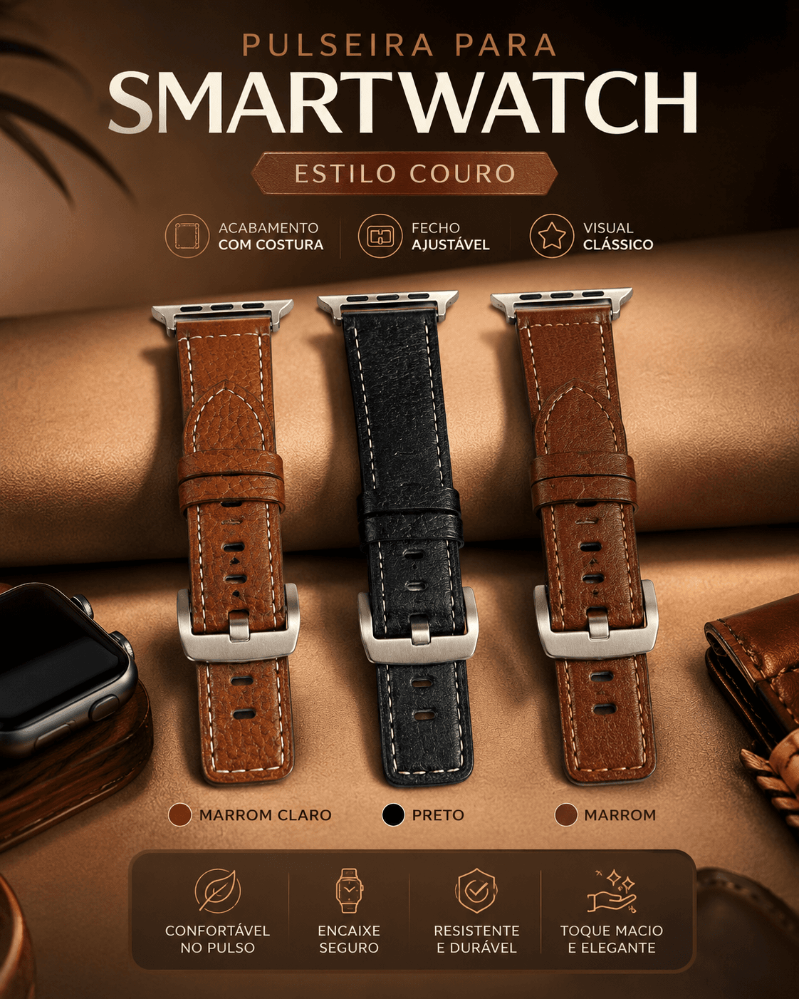 PULSEIRA SMART COURO
