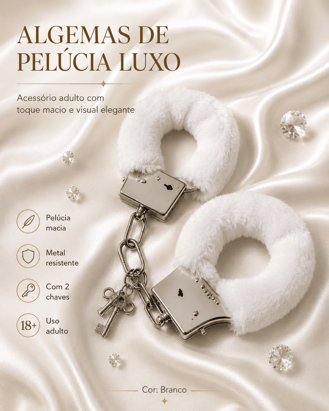 ALGEMA BRANCA VELUDO