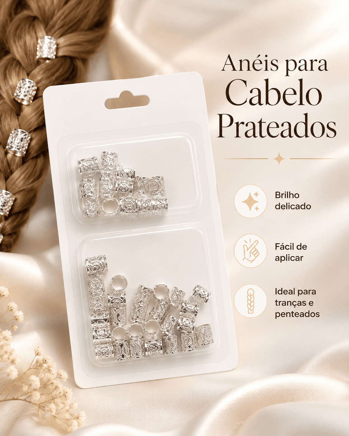 ANEL DE CABELO P PRATA