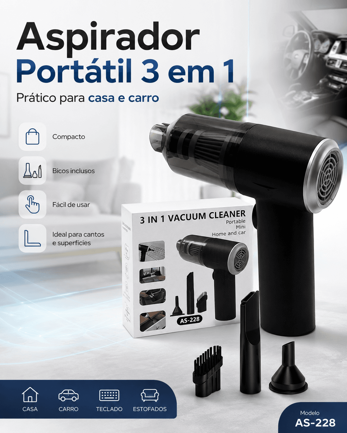 ASPIRADOR E SOPRADOR DE AR