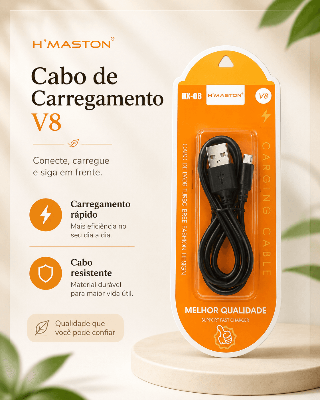CABO USB / V8 MICRO 60W