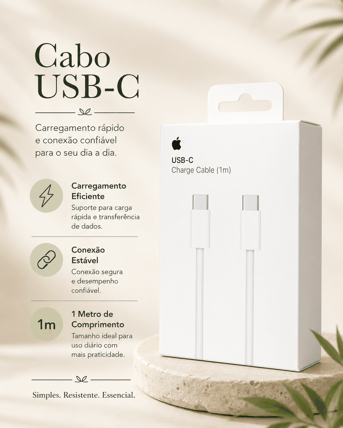 CABO USB-C / TIPO C 60W