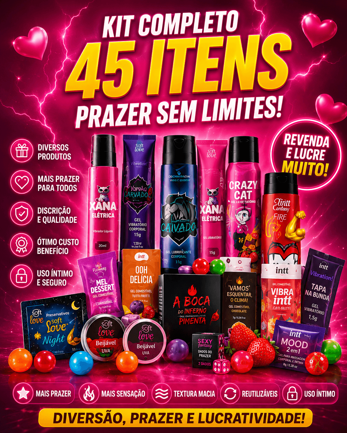 Kit Completo 45 Itens