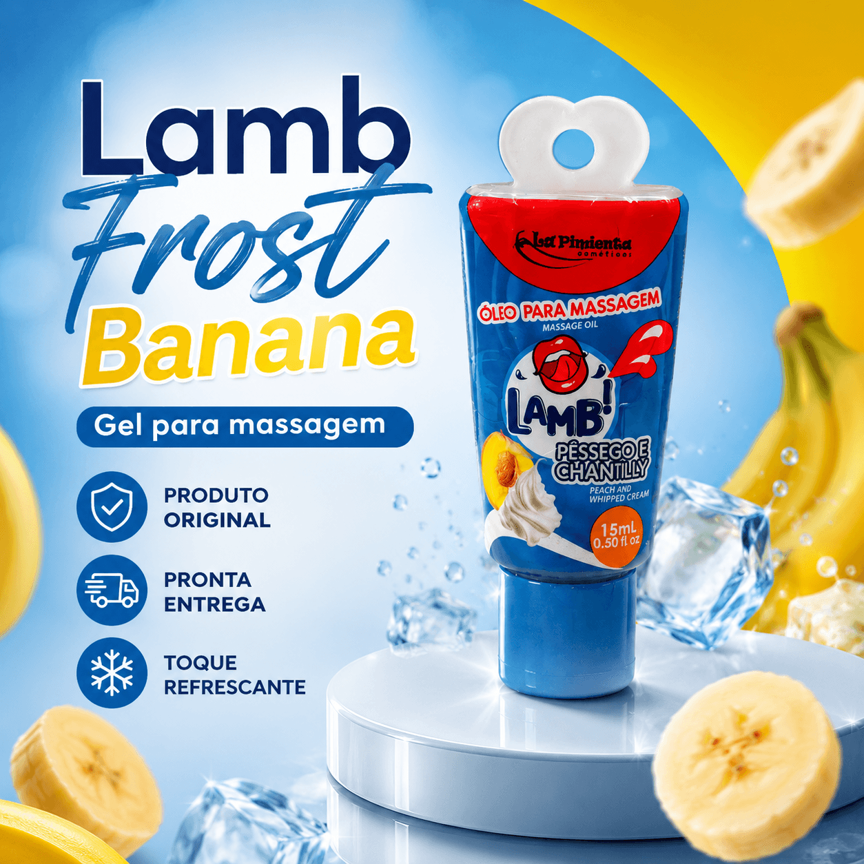 GEL LAMB PÊSSEGO E CHANTILLY