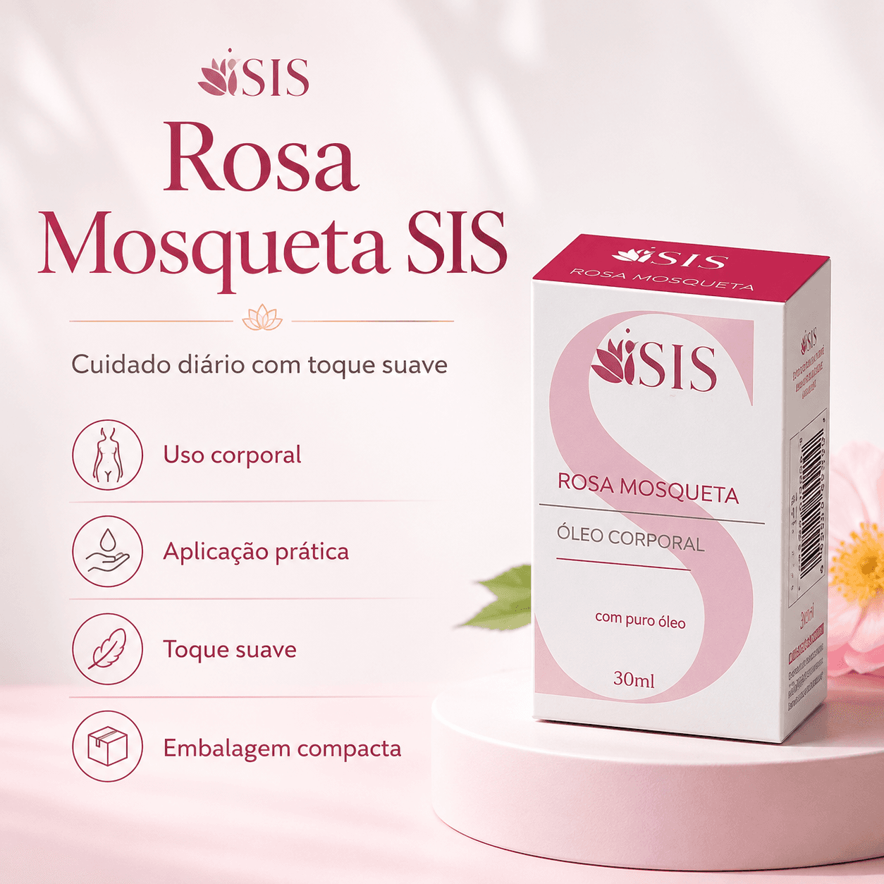 MÁSCARA FACIAL ROSA MOSQUETA - ISIS