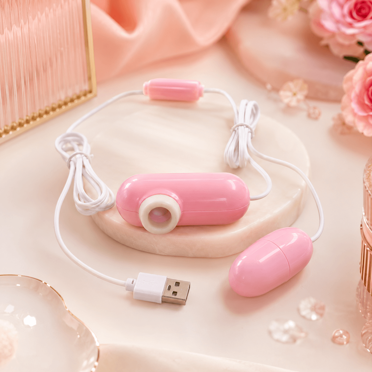Mini Bullet Duplo Vibrador Rosa