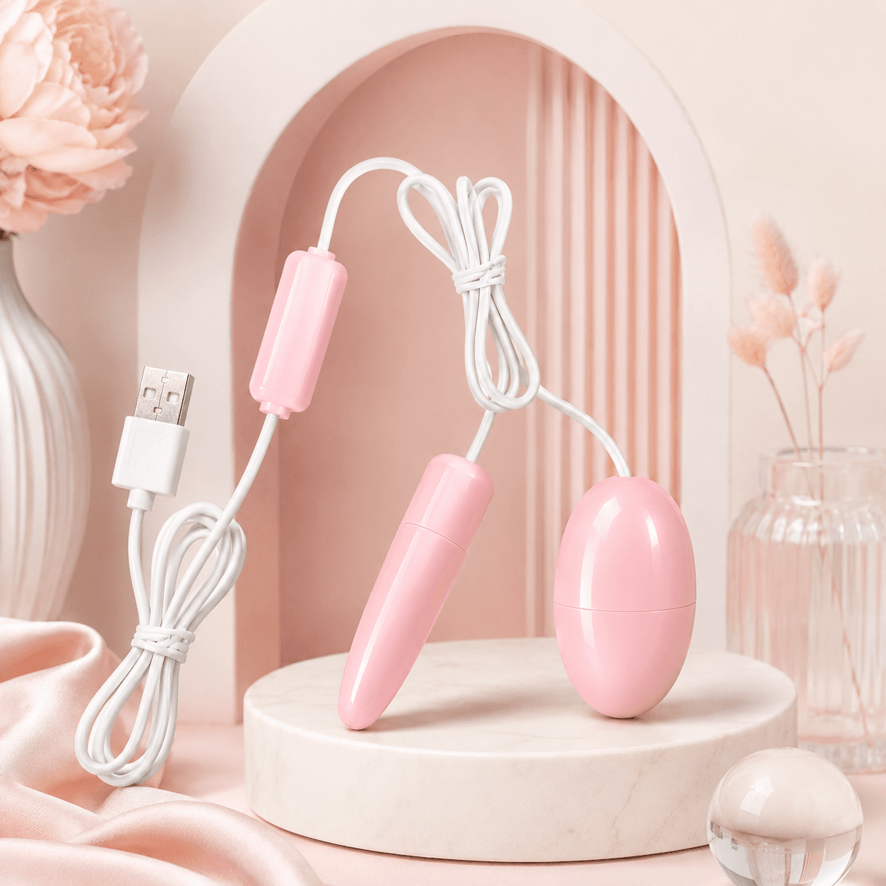 Mini Bullet Duplo Rosa Ponta Fina