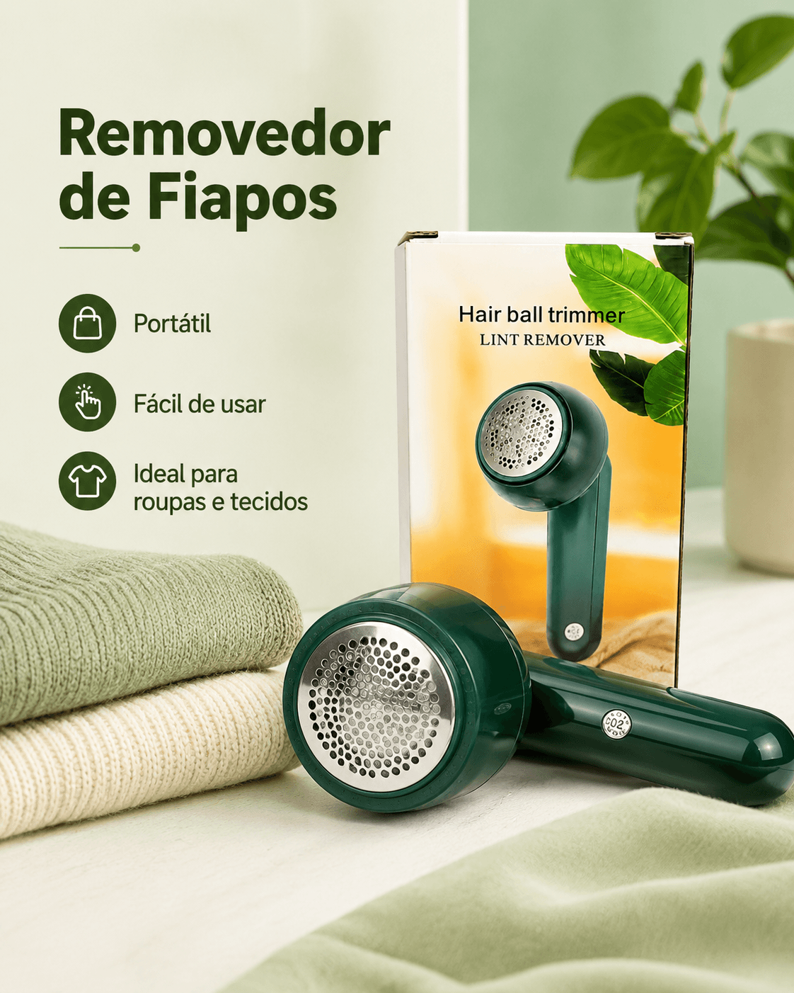 PAPA BOLINHA RECARREGAVEL VERDE
