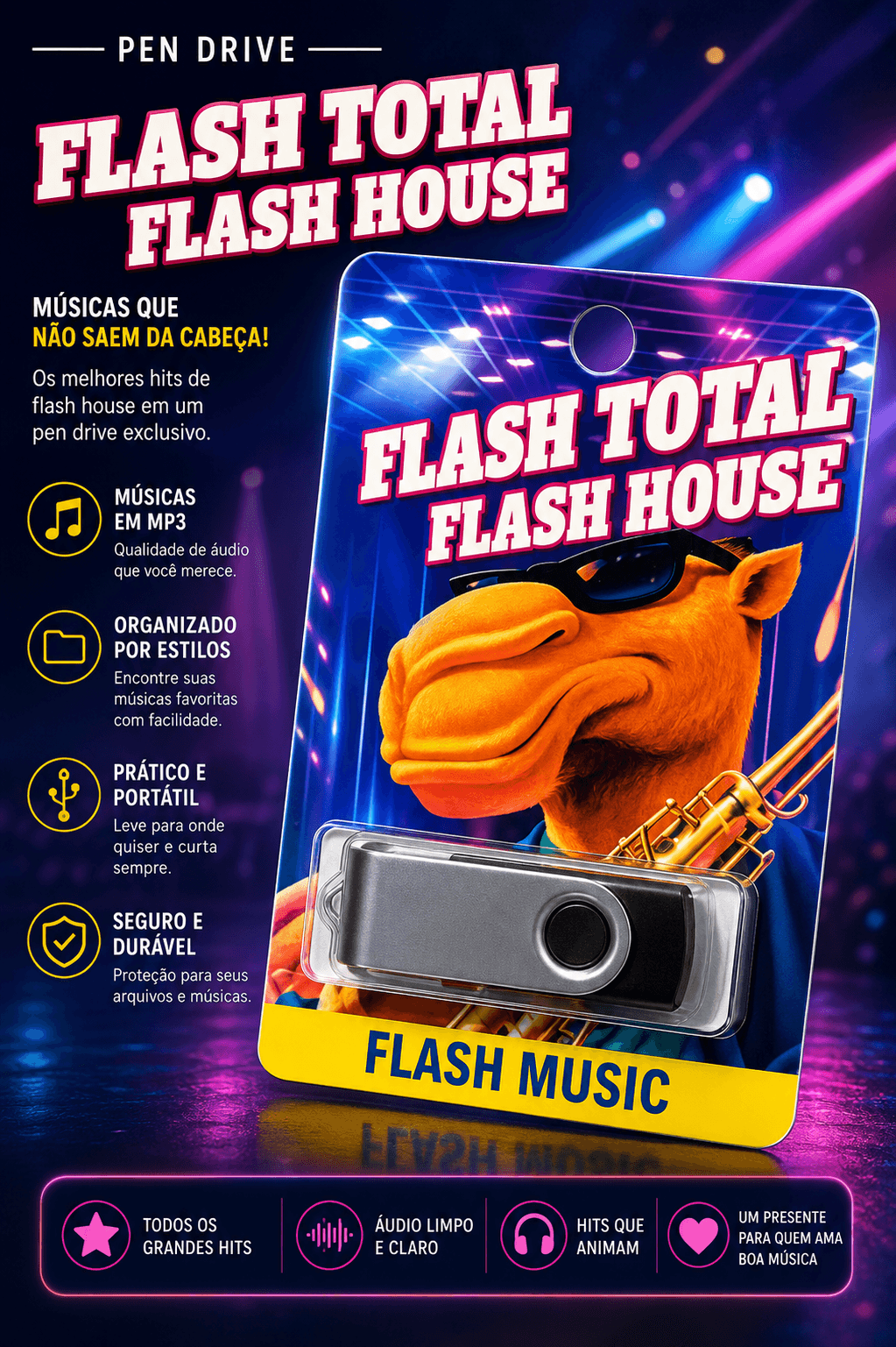 PEN DRIVE C/MUSICA