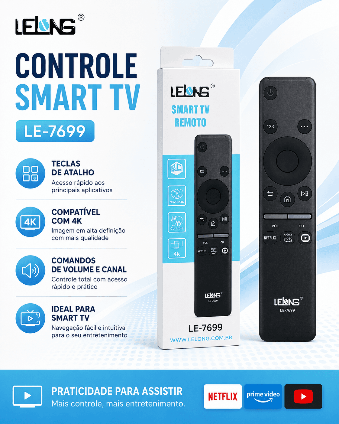 CONTROLE DE SMART TV