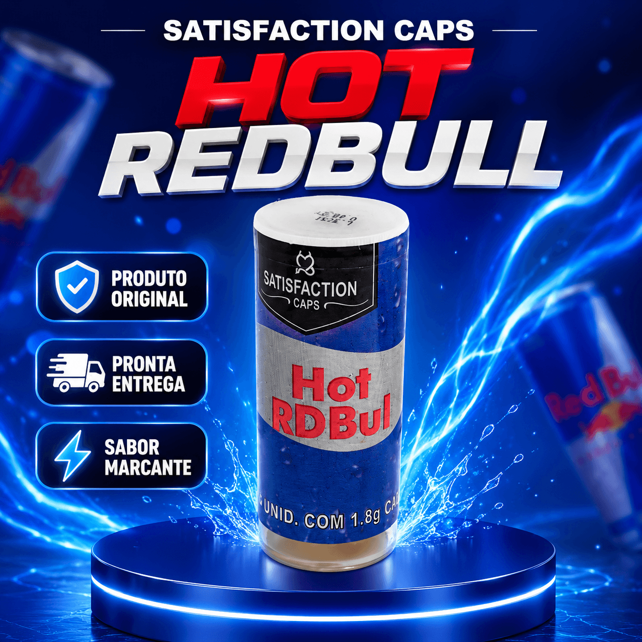Satisfaction Caps Hot Redbull