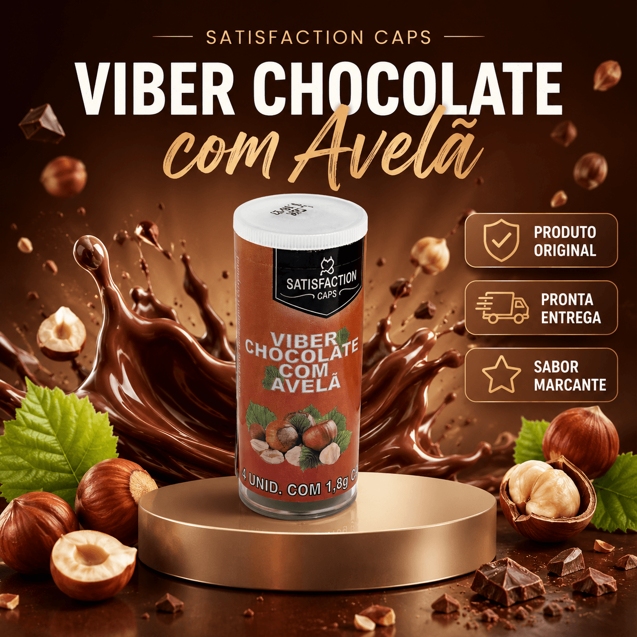 Satisfaction Caps Viber Chocolate Avela