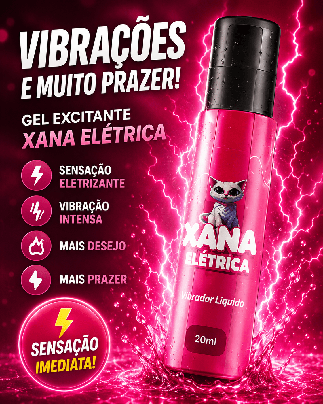 Xana Eletrica Vibrador Liquido